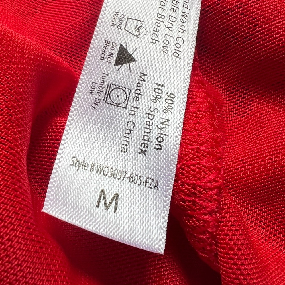 Red Nylon Spandex Top